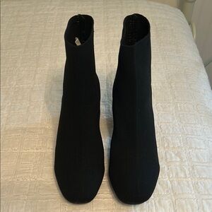 MIA Braxton Black Knit Slip On Bootie